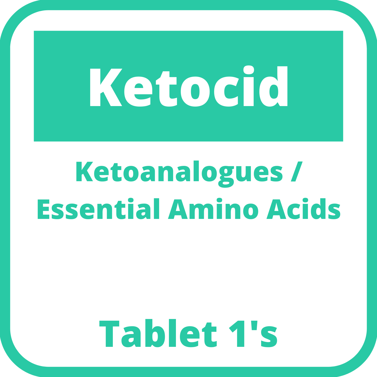 KETOCID Ketoanalogues / Essential Amino Acids FilmCoated Tablet 1's