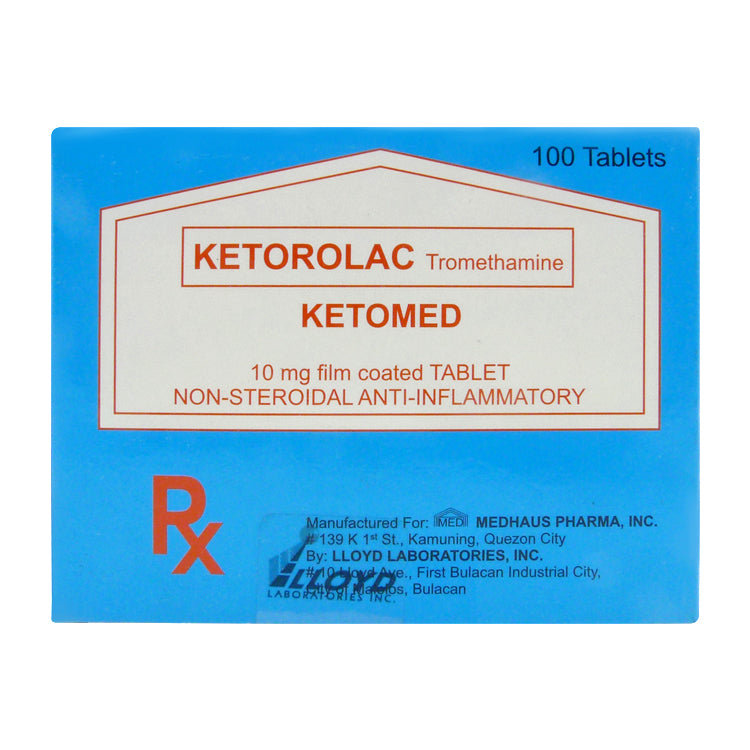 KETOMED Ketorolac Trometamol 10mg FilmCoated Tablet 1's price in the