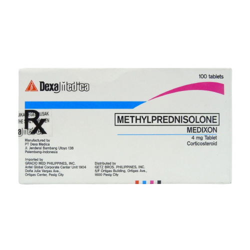 MEDIXON Methylprednisolone 4mg Tablet 1's price in the Philippines