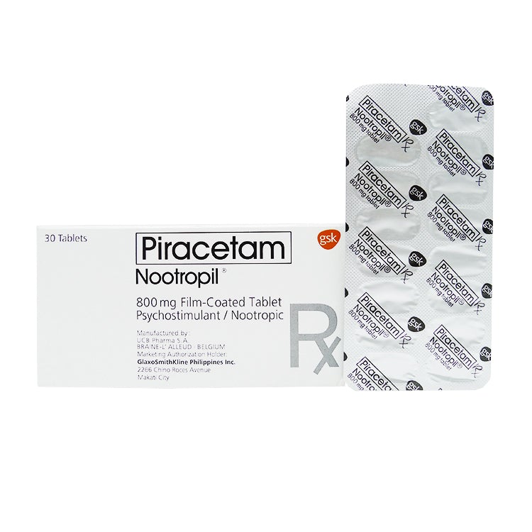 Buy Nootropil piracetam 800mg filmcoated tablet 1's online with MedsGo. Price from