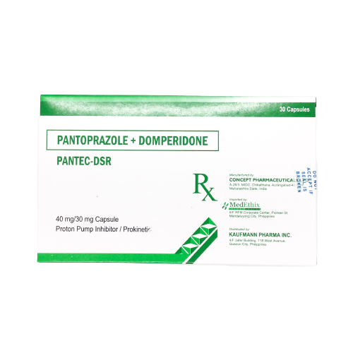 Pantec Dsr Pantoprazole Domperidone 40mg 30mg Modified Release Capsule 1's