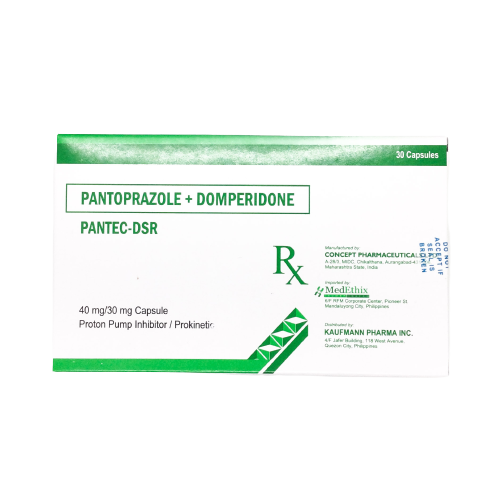 PANTECDSR Pantoprazole Sodium Sesquihydrate / Domperidone 40mg / 30mg