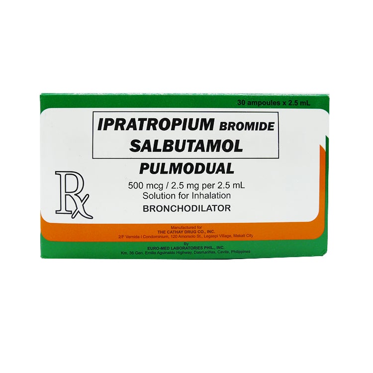 Pulmodual Ipratropium Bromide Salbutamol Sulfate Mcg Mg Per