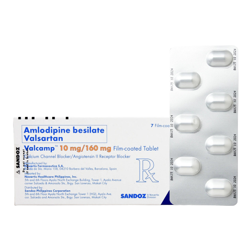 VALCAMP Amlodipine / Valsartan 10mg / 160mg FilmCoated Tablet 1's