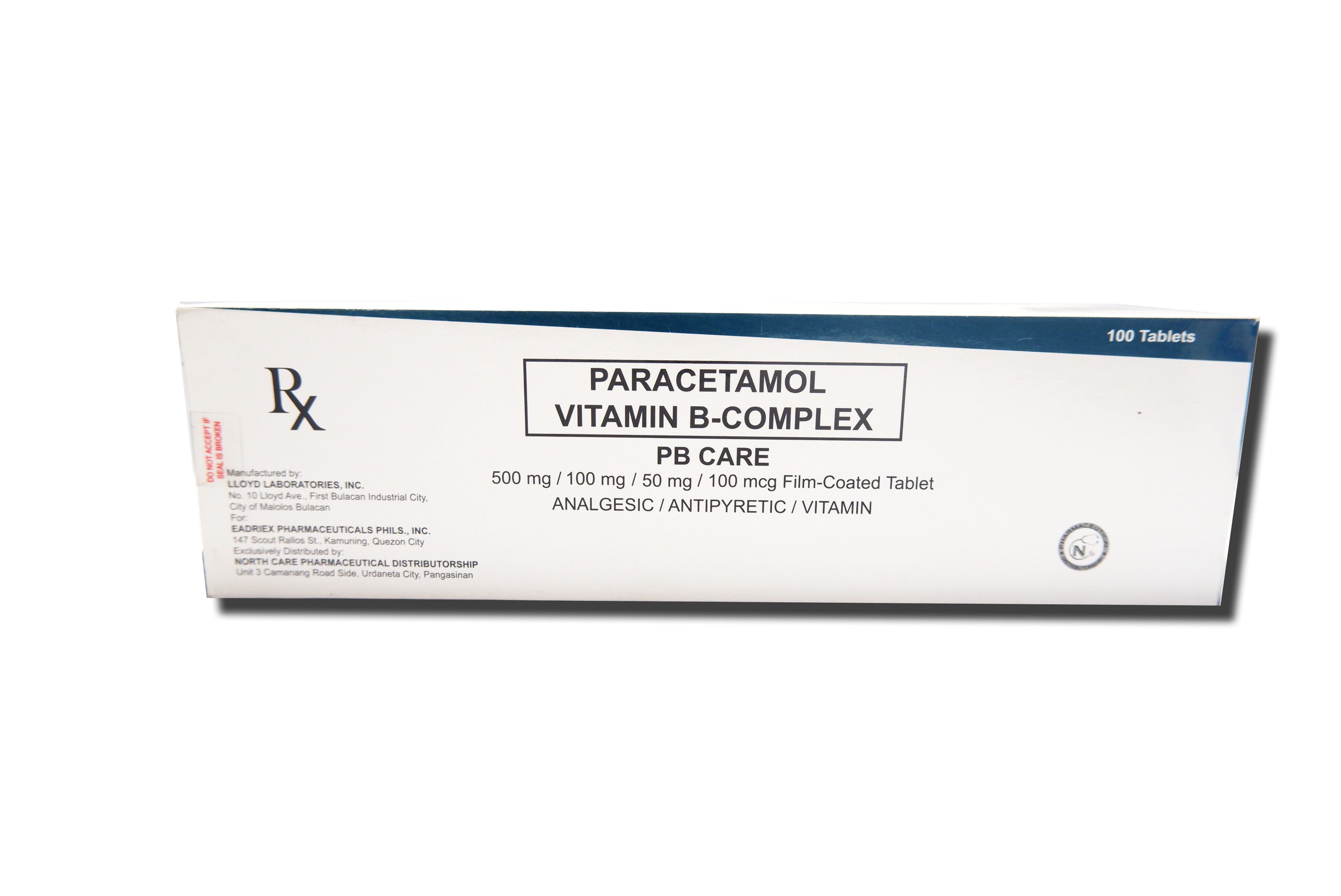 PB CARE Paracetamol / Vitamin B Complex 500mg / 50mg / 100mg / 100mcg