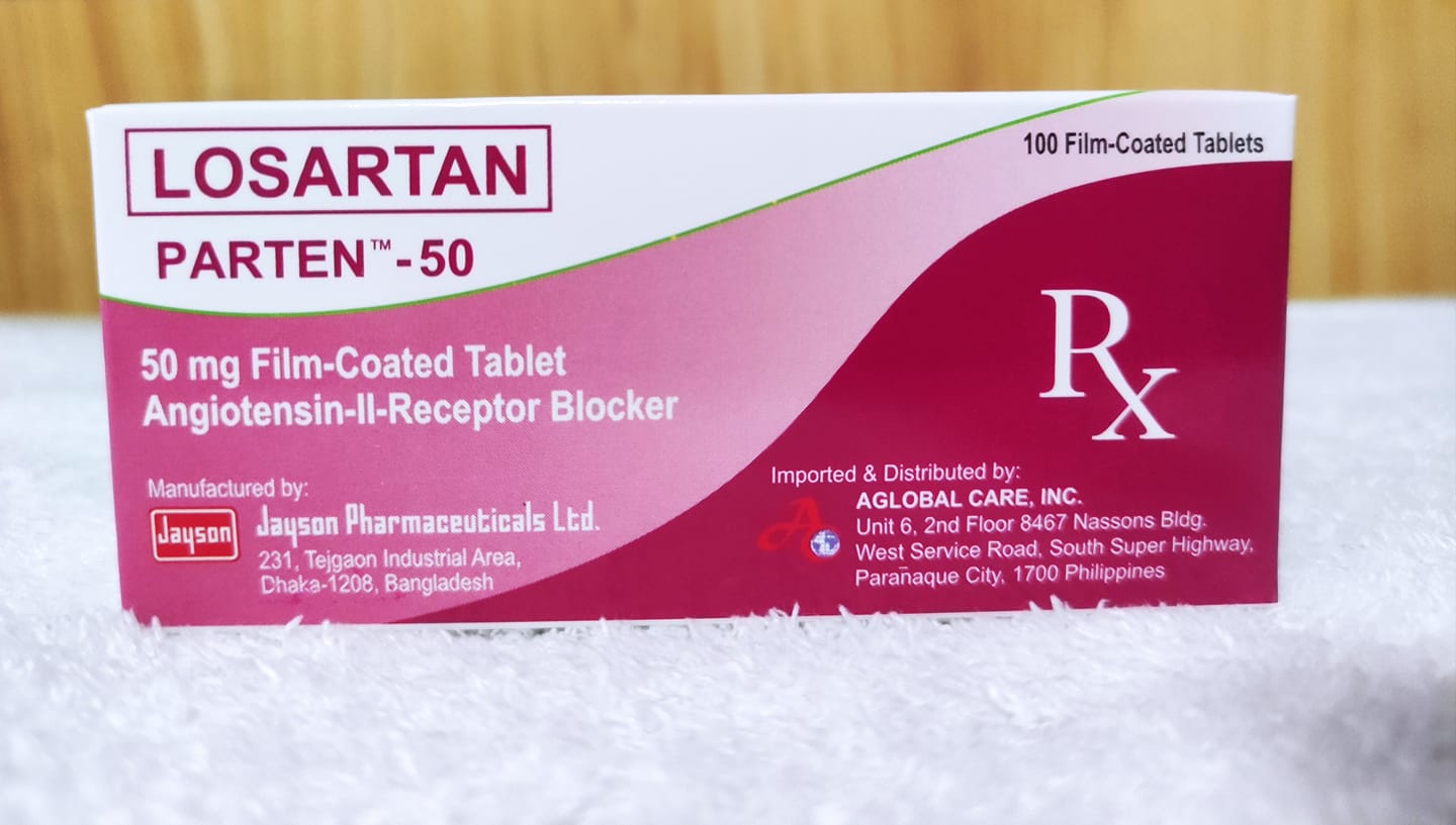 PARTEN-50 Losartan Potassium 50mg Film-Coated Tablet 100's price in the ...