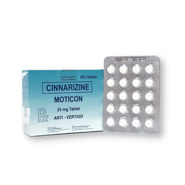 MOTICON Cinnarizine 25mg Tablet 100's price in the Philippines | MedsGo ...