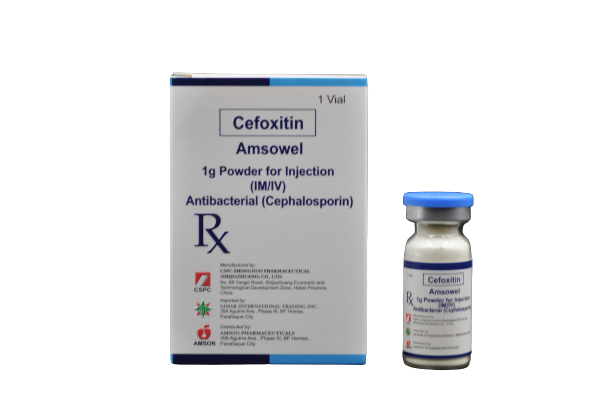 AMSOWEL Cefoxitin 1g Powder for IV/IM Injection 1's price in the ...