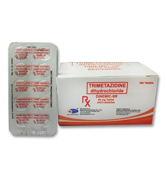 DINEMIC SR Trimetazidine Dihydrochloride 35mg Tablet 1 s price in