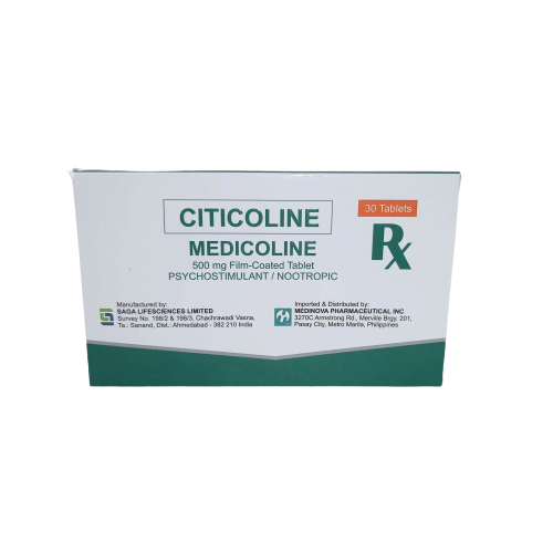 MEDICOLINE Citicoline 500mg Film Coated Tablet 1 s price in the