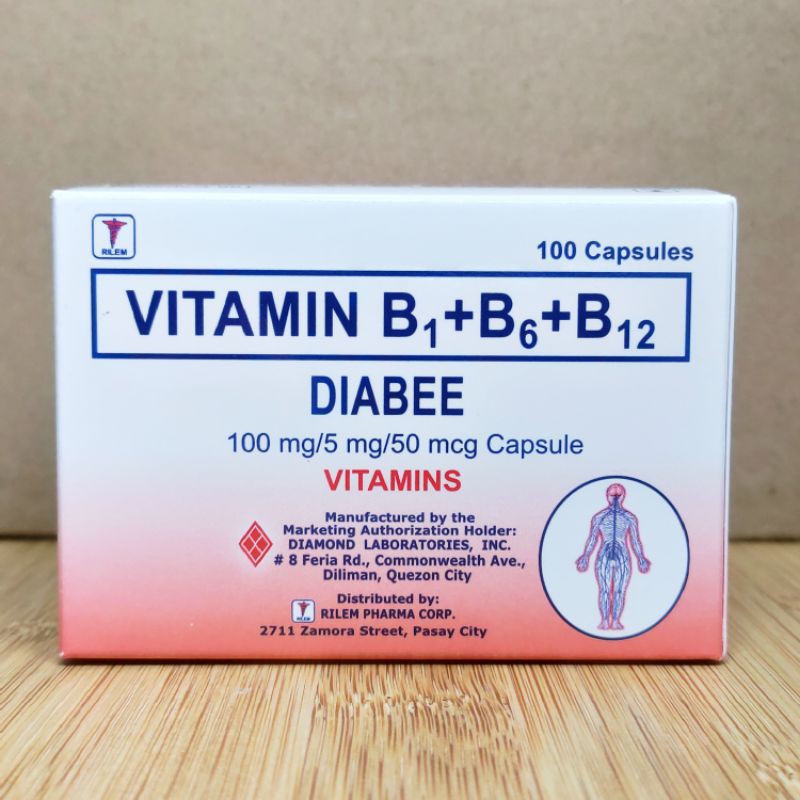 DIABEE Vitamin B1 / Vitamin B6 / Vitamin B12 100mg / 5mg / 50 mcg ...