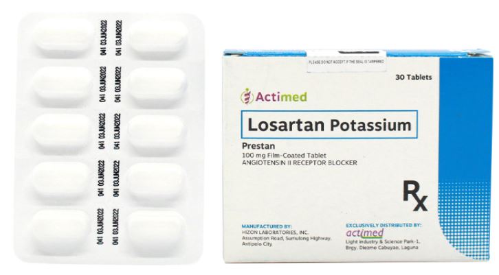 PRESTAN Losartan Potassium 100mg Film-Coated Tablet 1's price in the ...