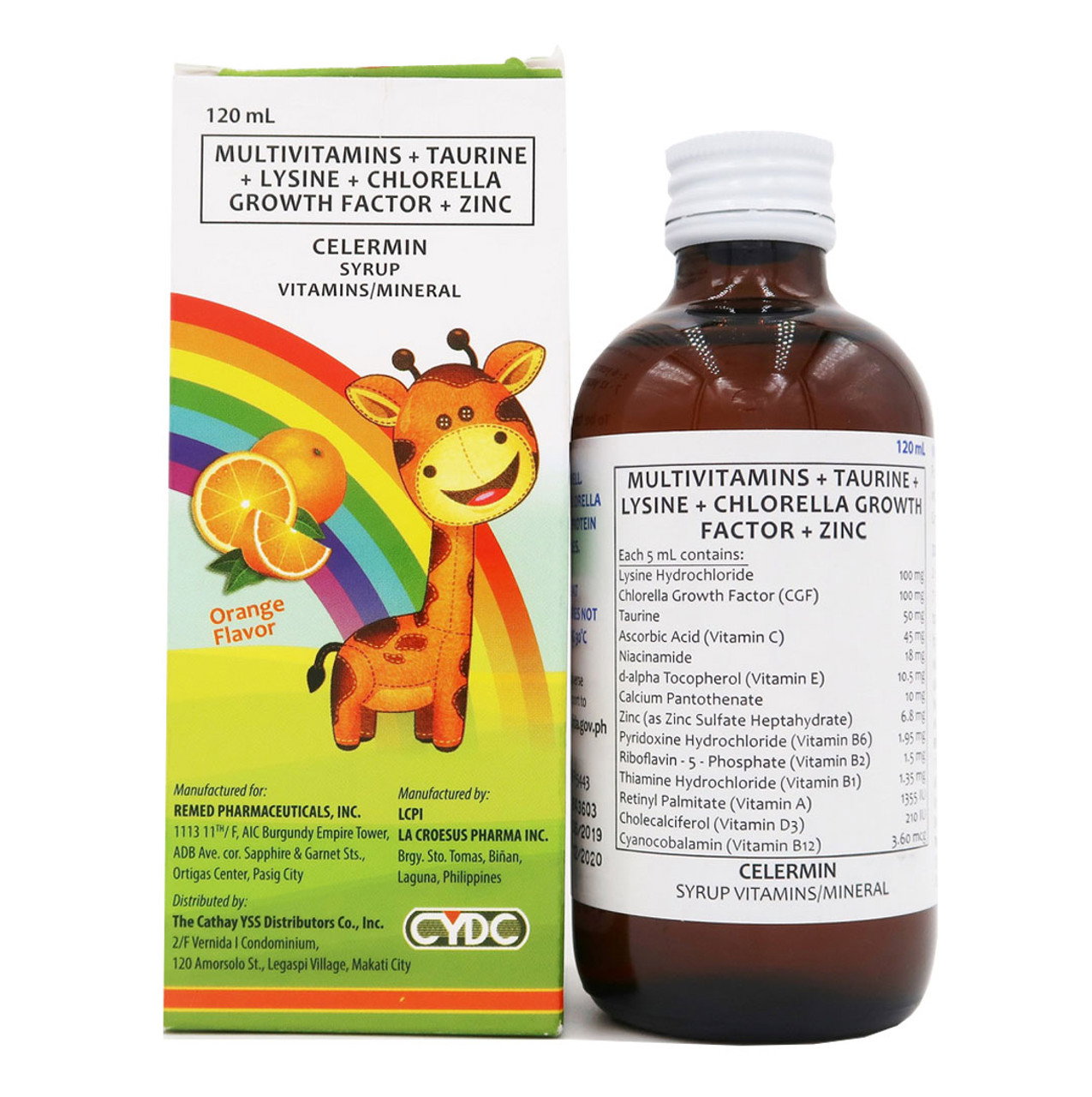 CELERMIN Multivitamins / Taurine / Lysine / Chlorella Growth Factor