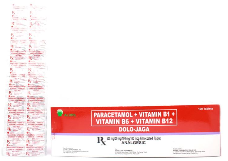 DOLOJAGA Paracetamol / Vitamin B1 / Vitamin B6 / Vitamin B12 500mg