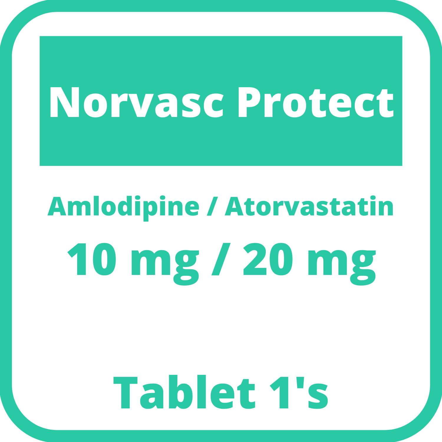 Buy Norvasc protect amlodipine besilate / atorvastatin calcium 10mg ...