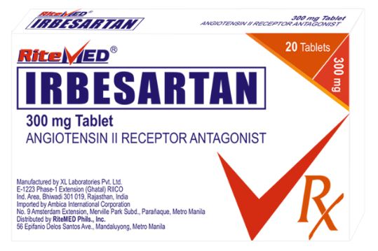 RITEMED Irbesartan 300mg Tablet 1's price in the Philippines | MedsGo ...