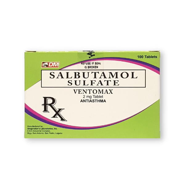 VENTOMAX Salbutamol 2mg - 1 Box x 100 Tablets price in the Philippines ...