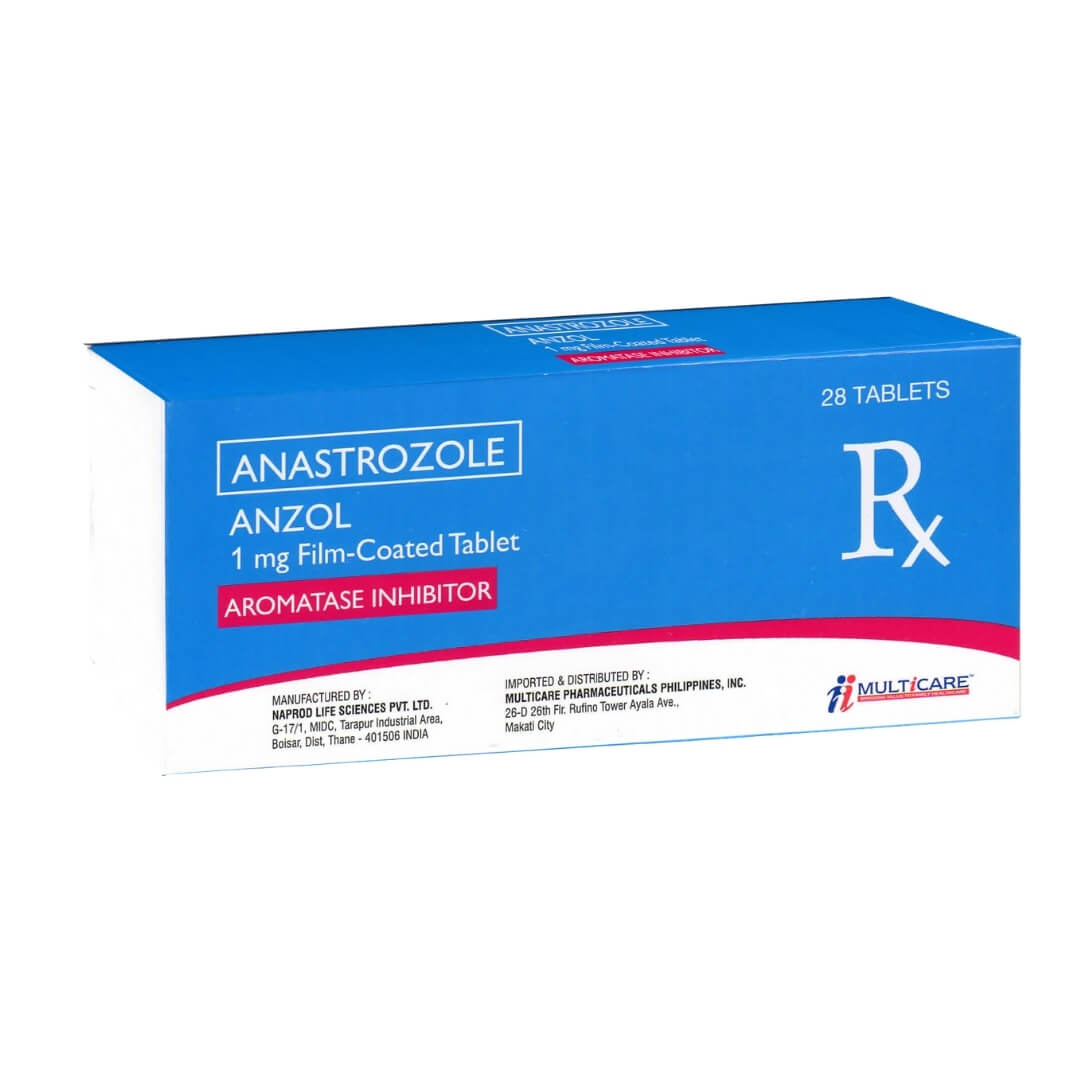 ANZOL Anastrozole 1mg Film-Coated Tablet 1's price in the Philippines ...