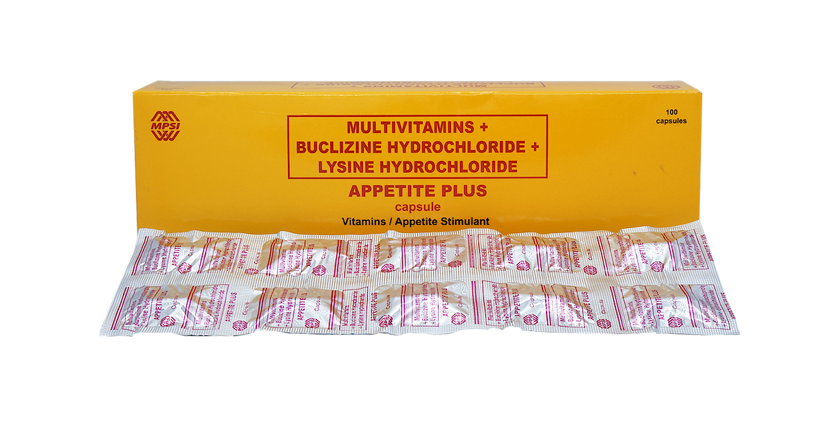 APPETITE PLUS Multivitamins / Buclizine Hydrochloride / Lysine