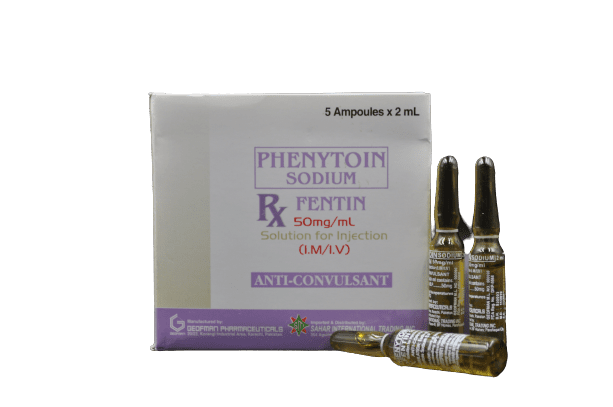 Fentin Phenytoin Sodium 50mg Ml Solution For Imiv Injection 2ml 5s