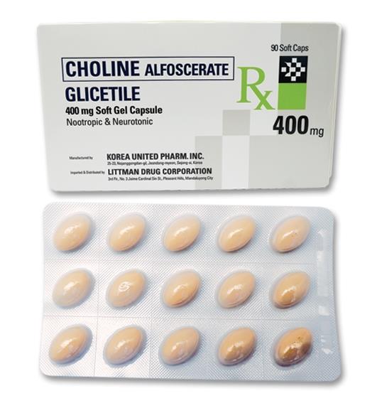 GLICETILE Choline Alfoscerate 400mg Softgel Capsule 1 s price in