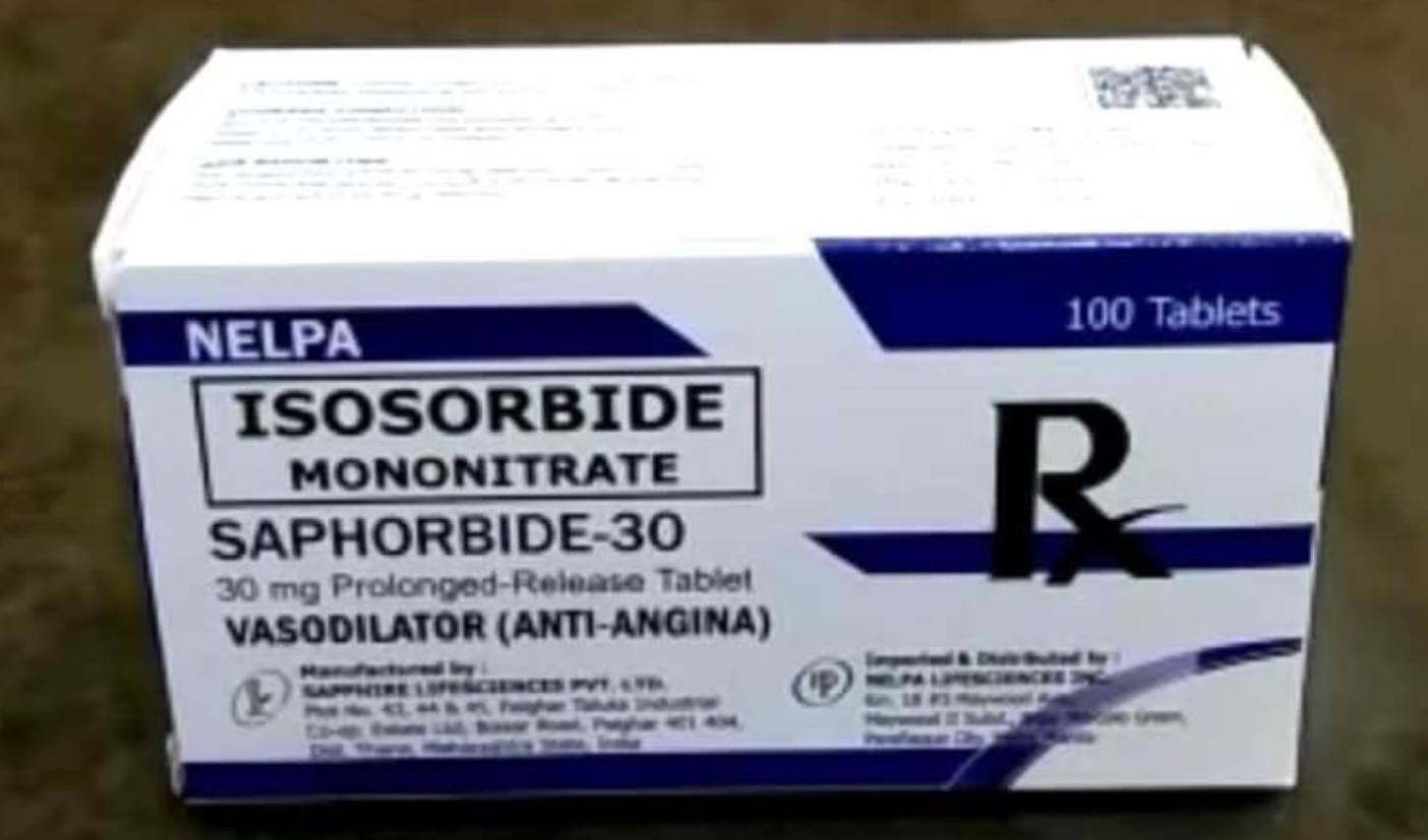 SAPHORBIDE-30 Isosorbide Mononitrate 30mg Prolonged Release Tablet 100 ...