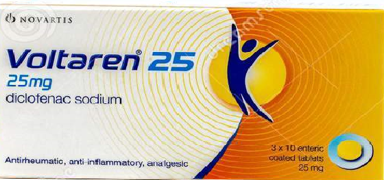 VOLTAREN Diclofenac Sodium 25mg Enteric Coated Tablet 1 s price in