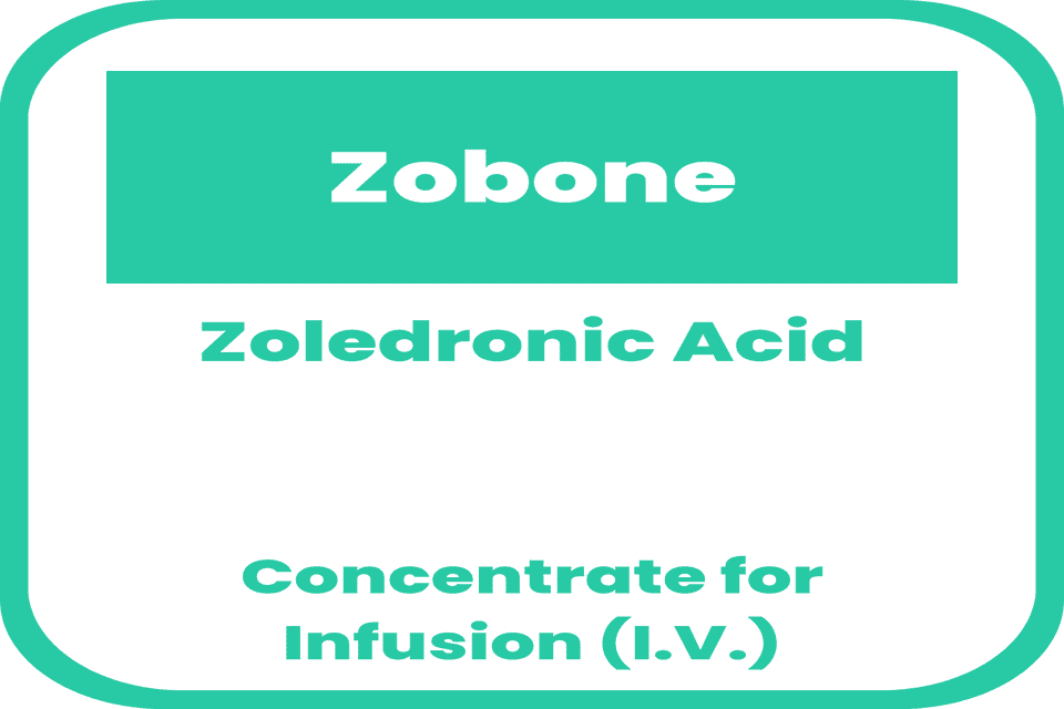 ZOBONE Zoledronic Acid 4mg / 5mL Concentrate for IV Infusion 5mL 1's ...