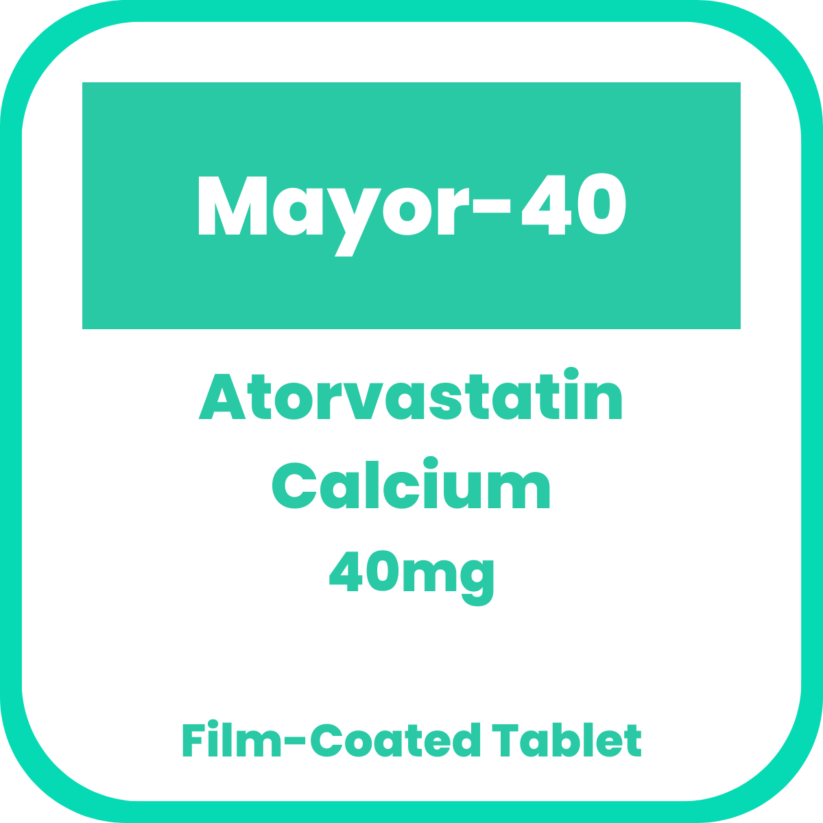 MAYOR-40 Atorvastatin Calcium 40mg Film-Coated Tablet 1's price in the ...