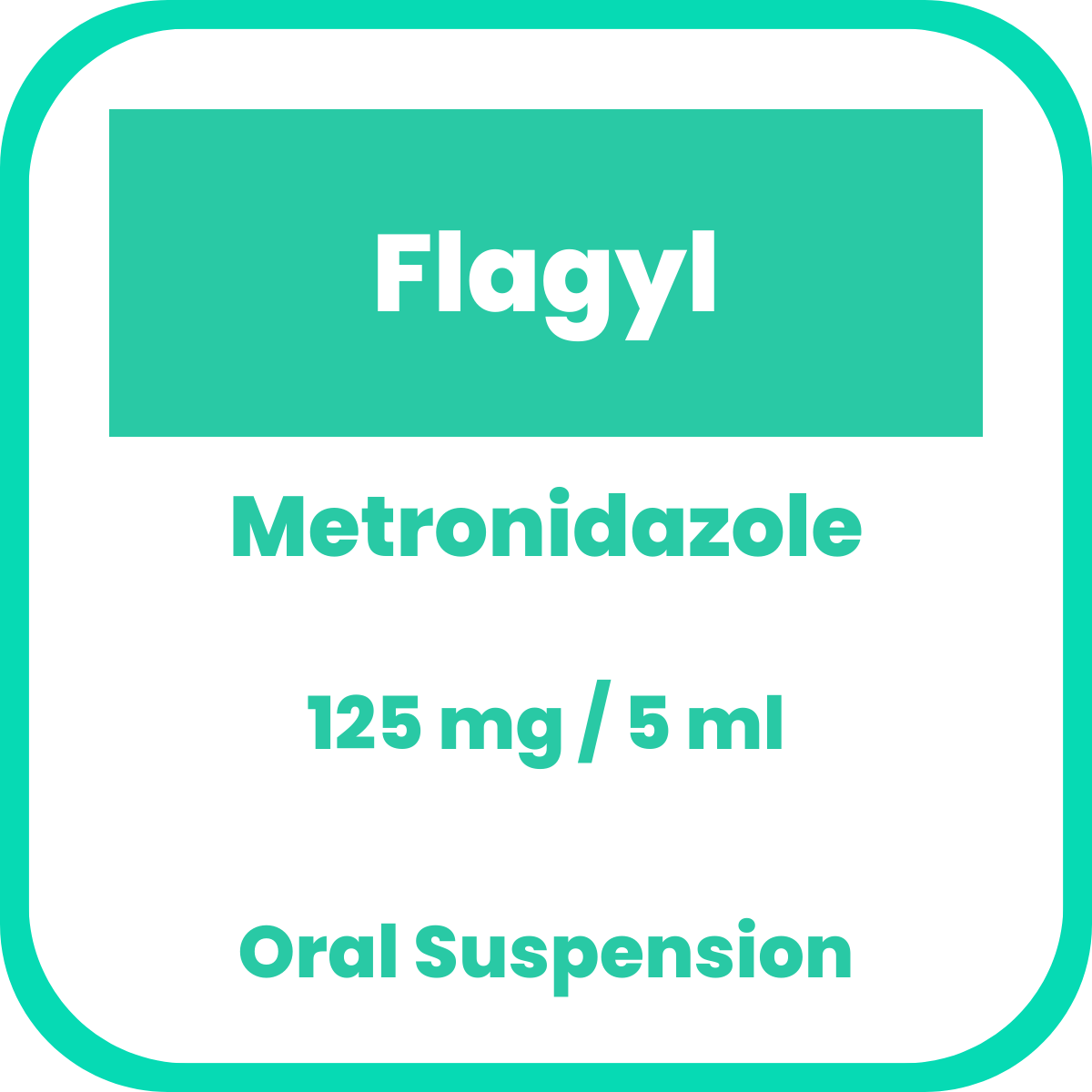 FLAGYL Metronidazole Benzoate 125mg / 5mL Oral Suspension 100mL price ...