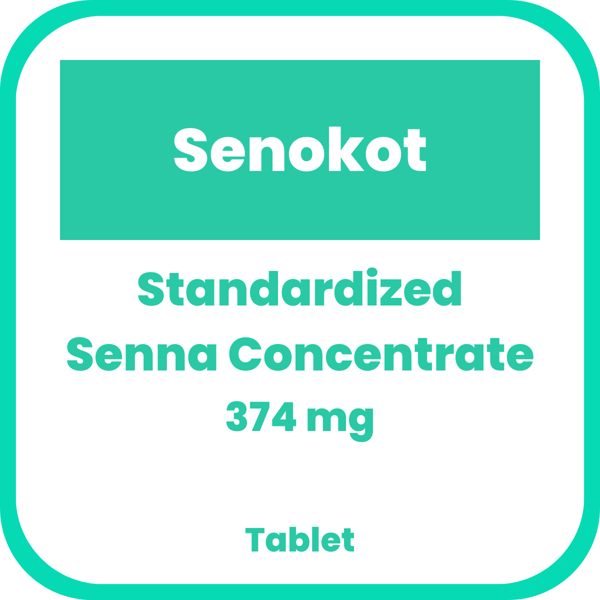 SENOKOT Standardized Senna Concentrate 374mg Tablet 1's price in the