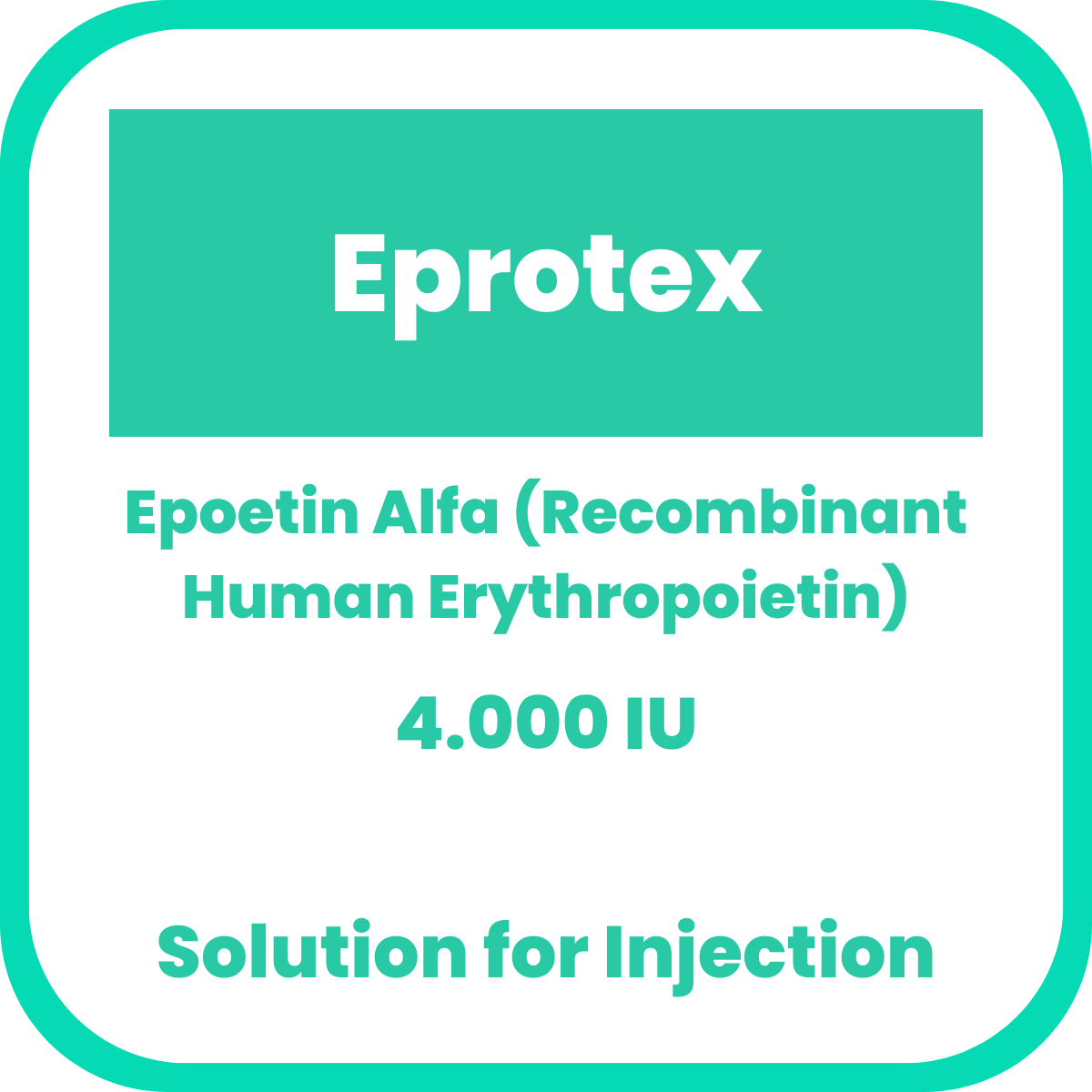 EPROTEX Epoetin Alfa 4,000IU Solution for Injection 0.5mL 1's price in ...