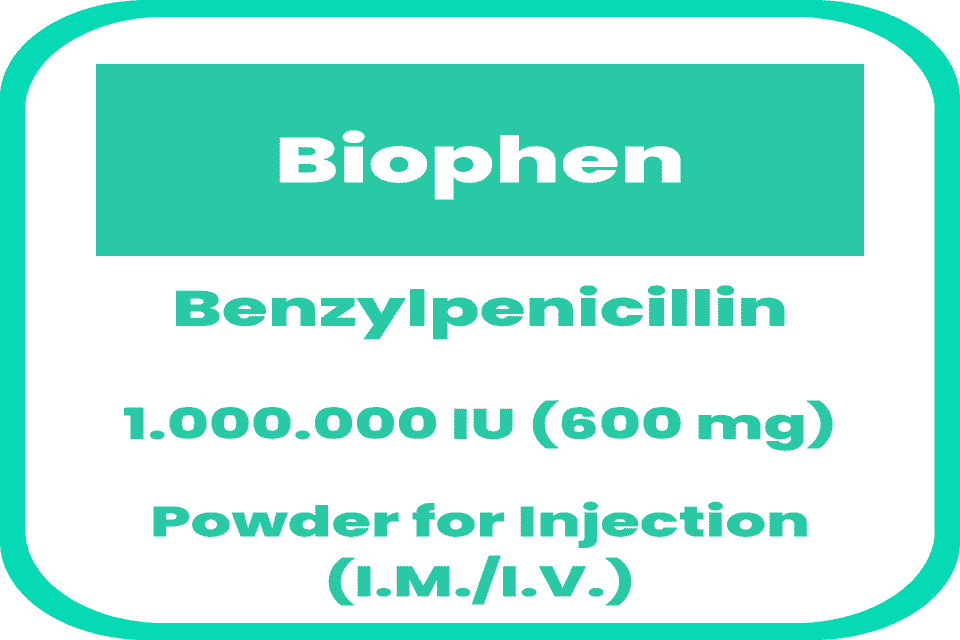 BIOPHEN Benzylpenicillin Sodium 1.000.000IU (600mg) Powder for IM/IV ...