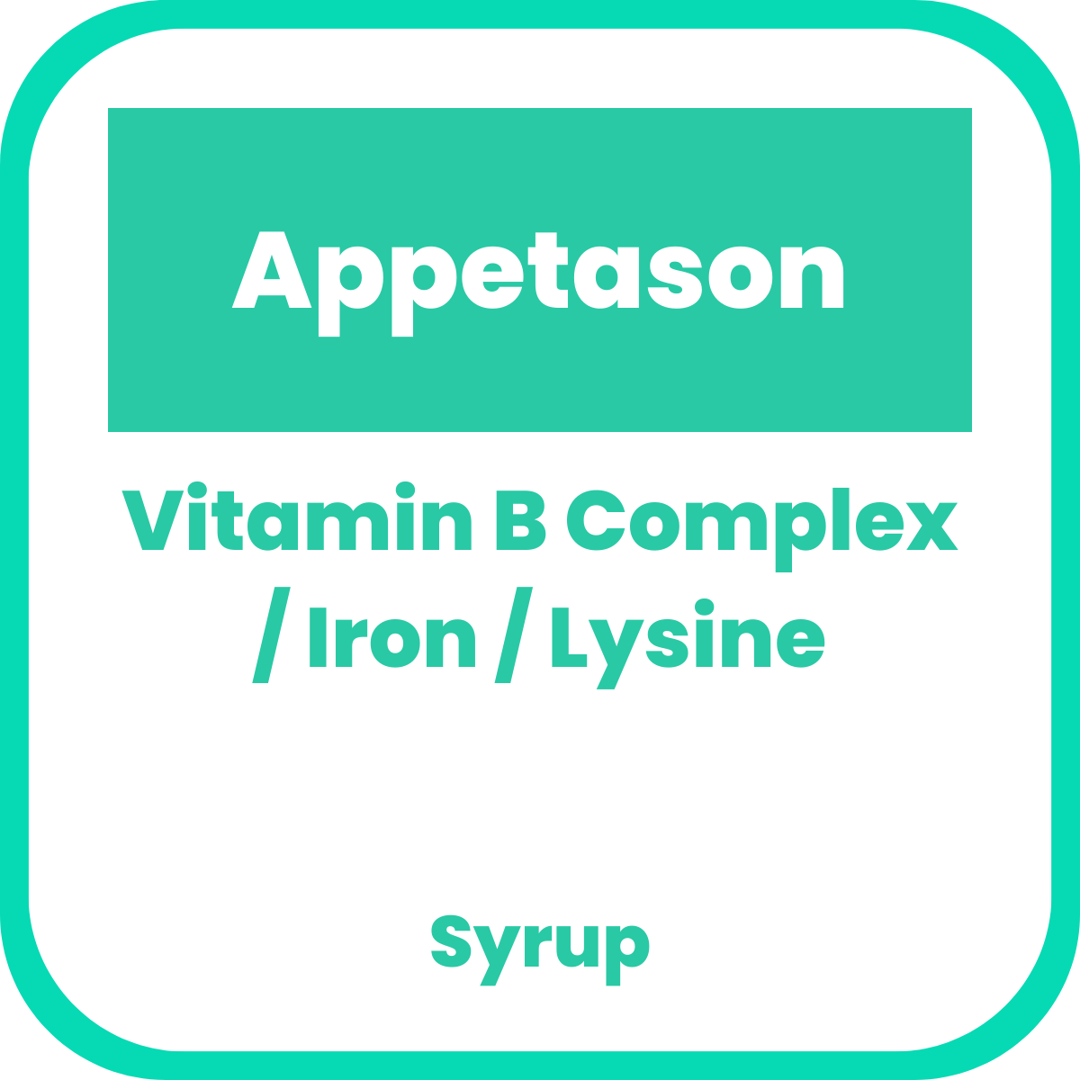 APPETASON Vitamin B Complex / Iron / Lysine Syrup 120mL Sweet Orange ...