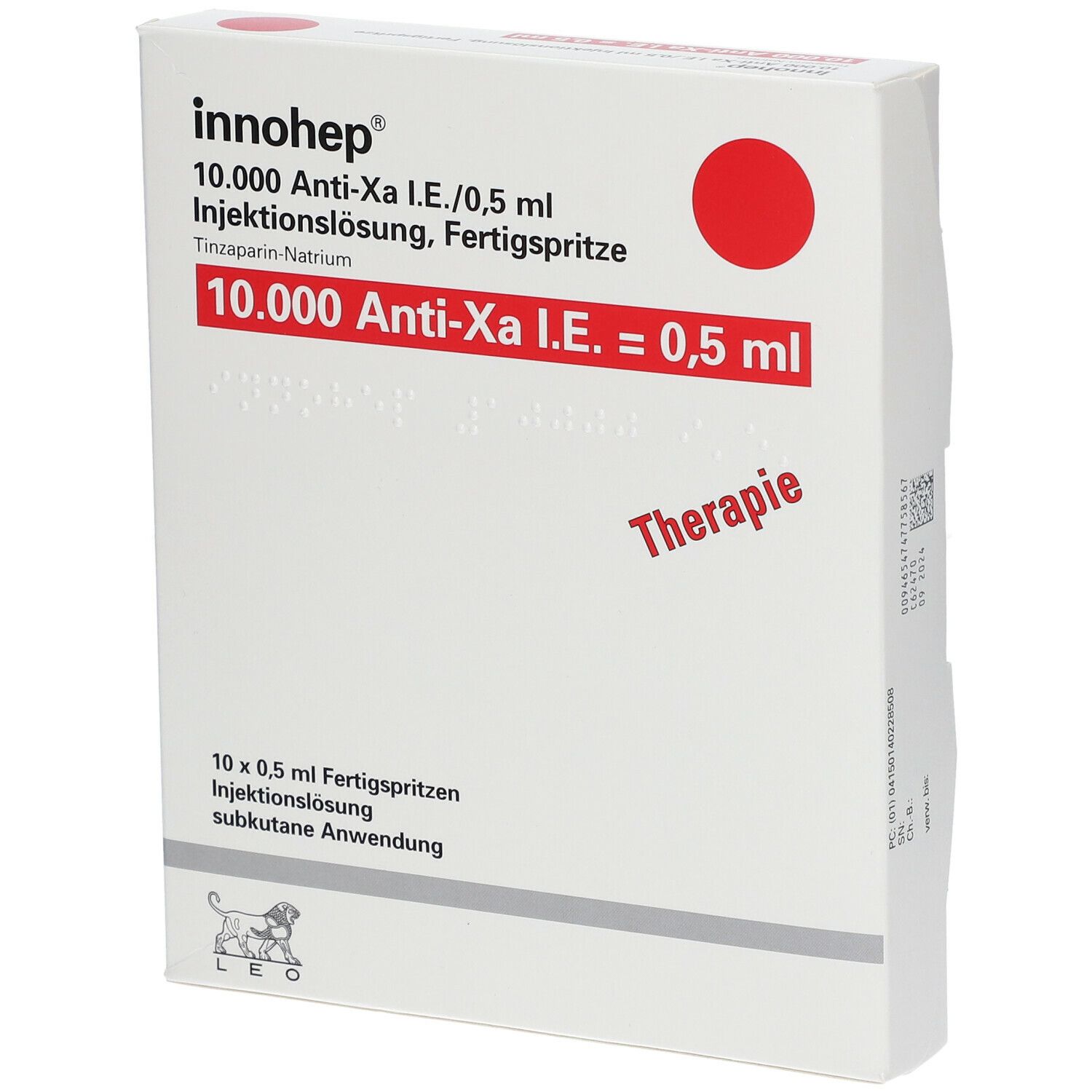 INNOHEP Tinzaparin Sodium 10000 anti-Xa IU / mL Solution for SC ...