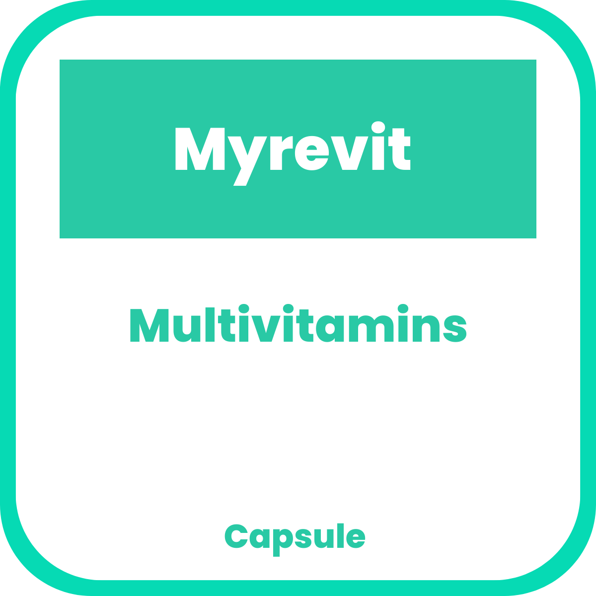 Buy Myrevit multivitamins capsule 10's online with MedsGo. Price from