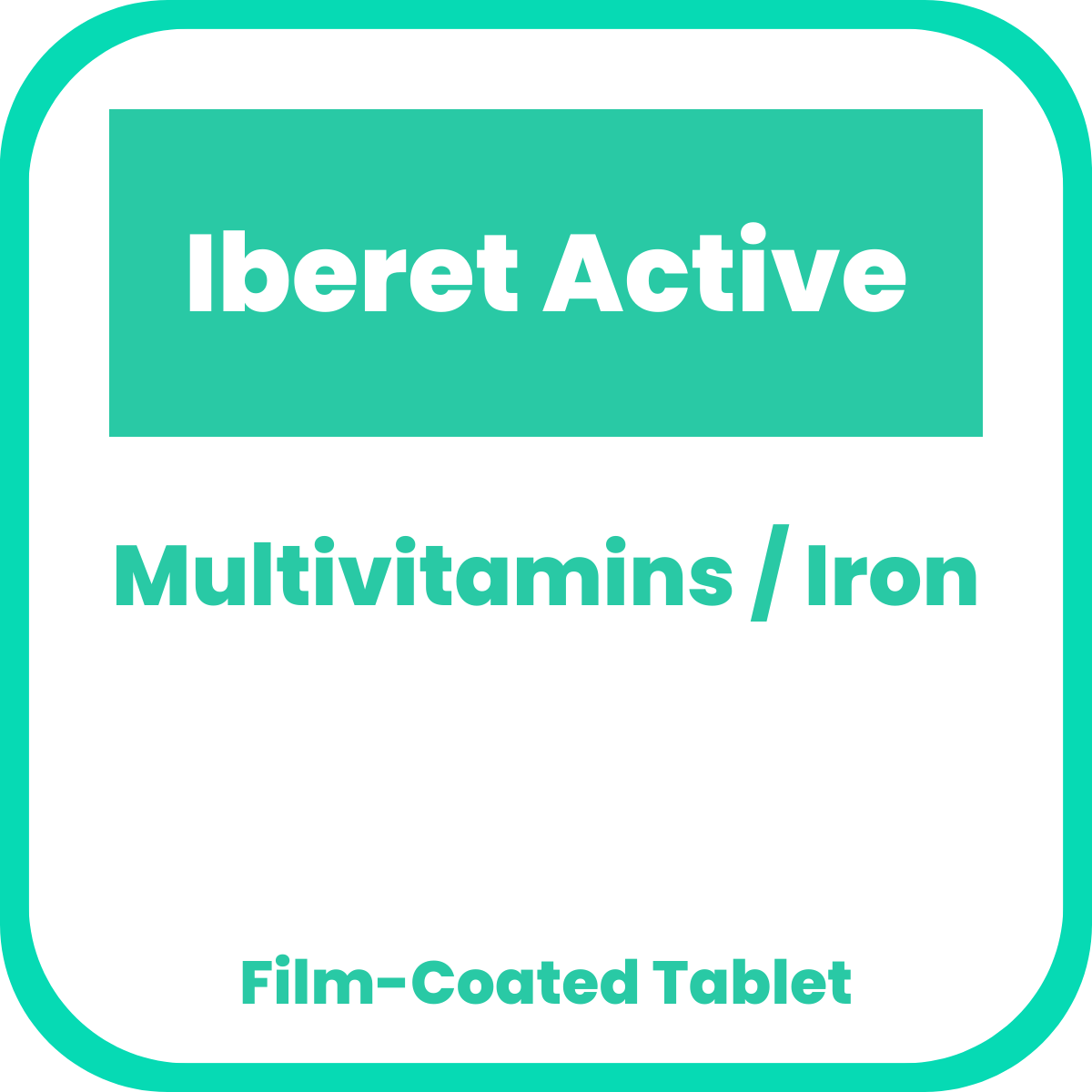 IBERET ACTIVE Multivitamins / Iron FilmCoated Tablet 100's price in
