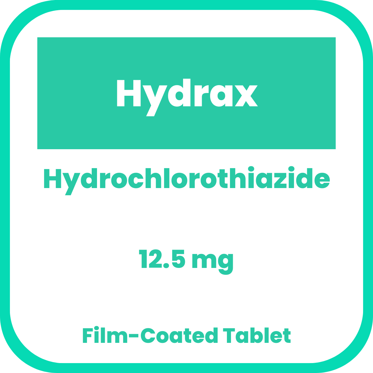 HYDRAX Hydrochlorothiazide 12.5mg Film-Coated Tablet 1's price in the ...