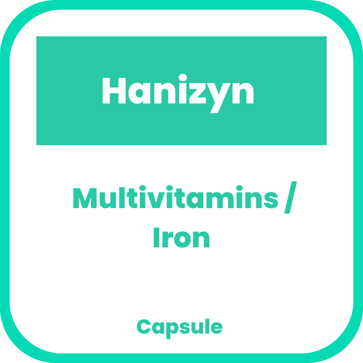 HANIZYN Multivitamins / Iron Capsule 30's price in the Philippines