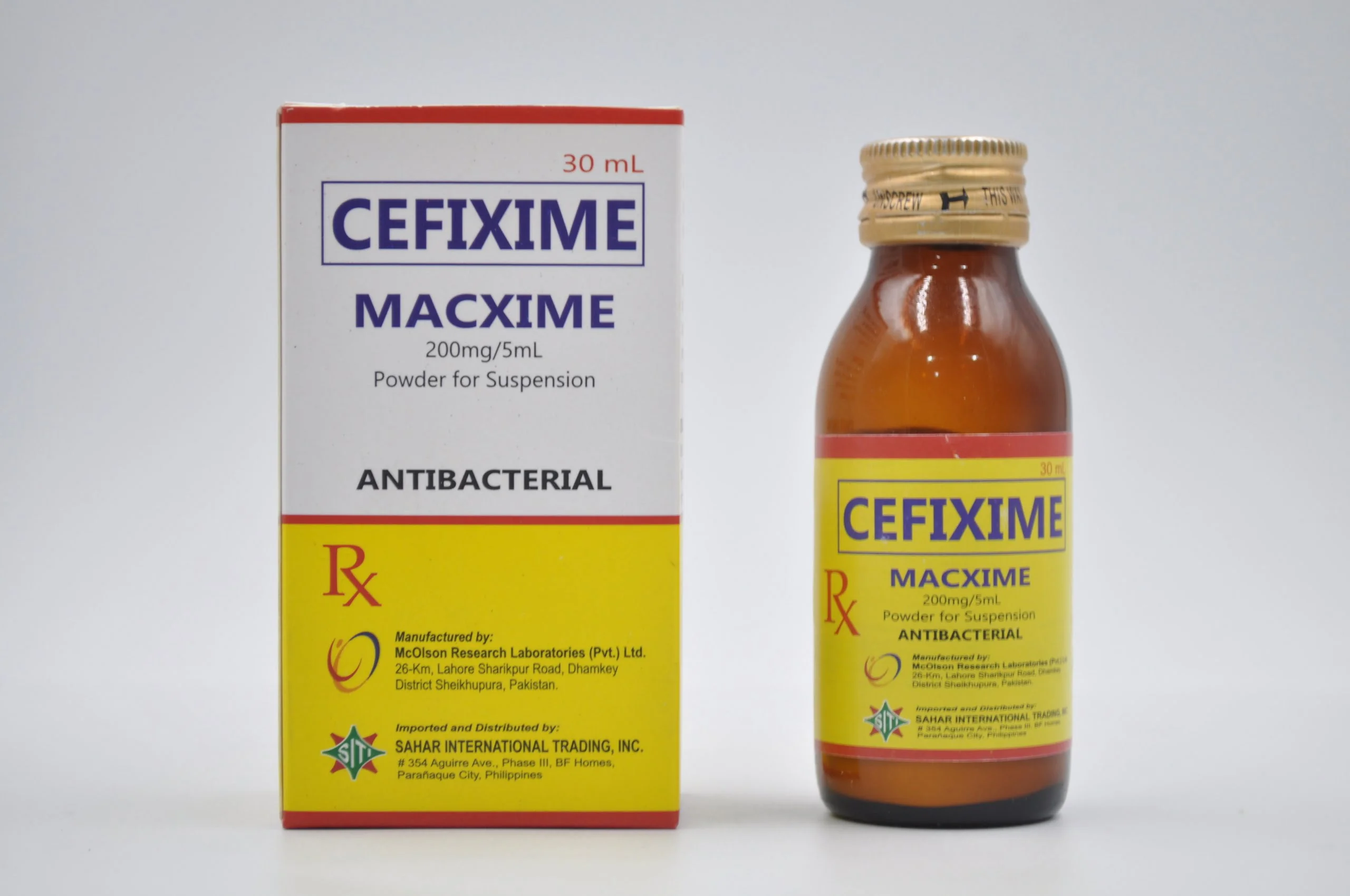 MACXIME Cefixime Trihydrate 200mg / 5mL Powder for Suspension 30mL ...