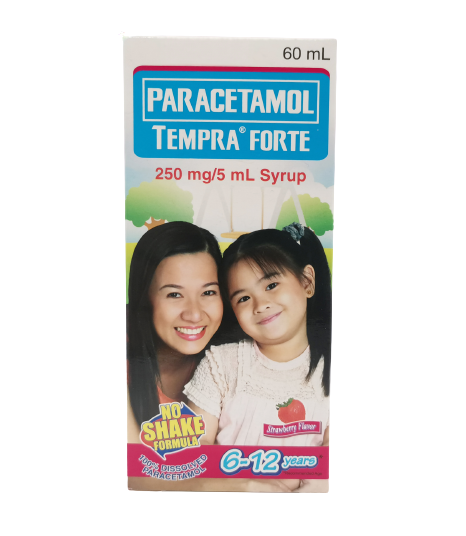 TEMPRA FORTE Paracetamol 250mg / 5mL Syrup 60mL Strawberry price in the ...