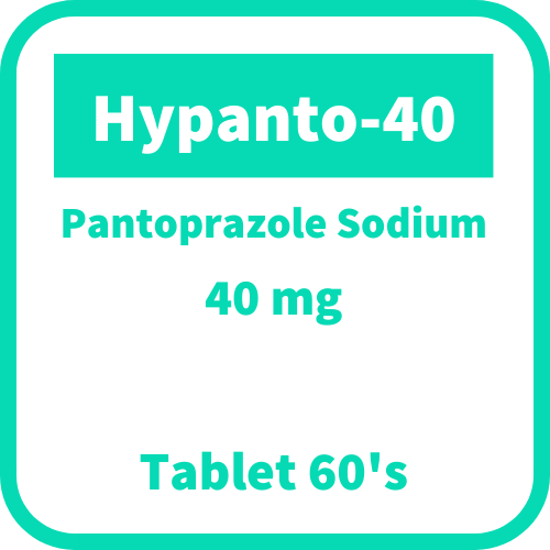 HYPANTO40 Pantoprazole Sodium 40mg DelayedRelease Tablet 60's price