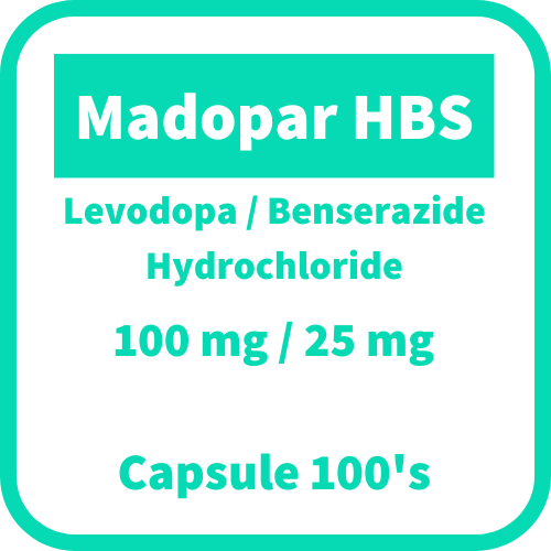MADOPAR HBS Levodopa / Benserazide Hydrochloride 100mg / 25mg