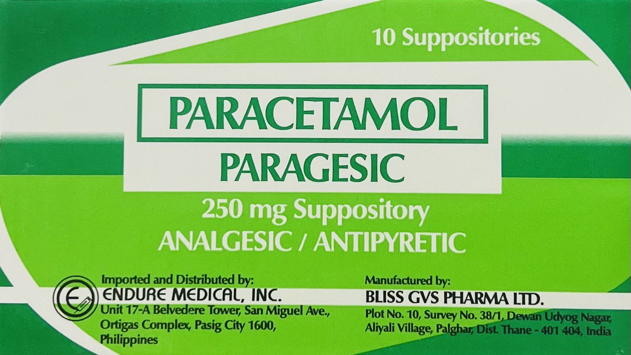 Buy Paragesic paracetamol 250mg rectal suppository 10's online with ...