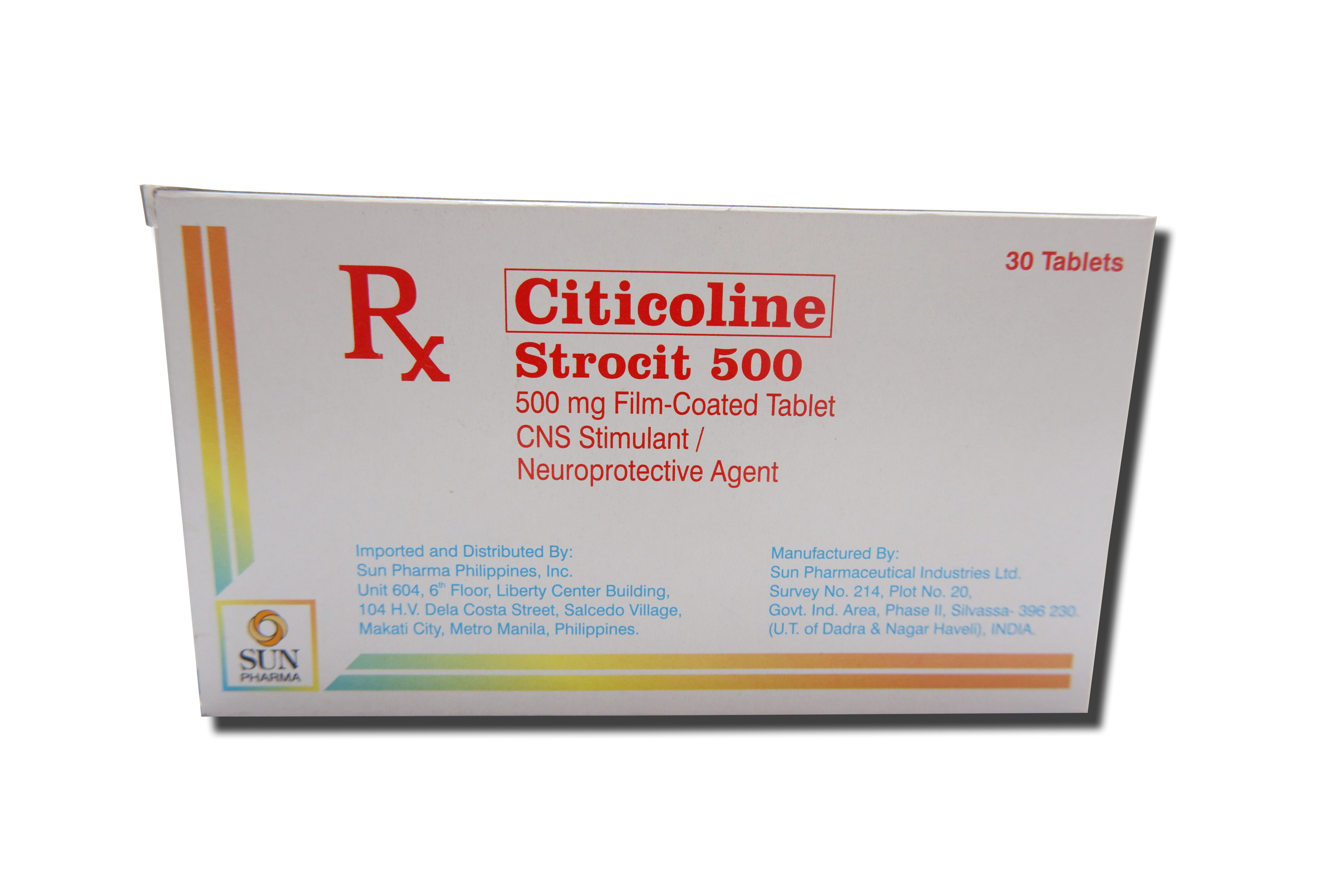 STROCIT 500 Citicoline 500mg Film Coated Tablet 30 s price in the