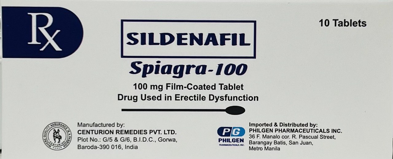 Spiagra 100 Sildenafil Citrate 100mg Film Coated Tablet 10s Price In