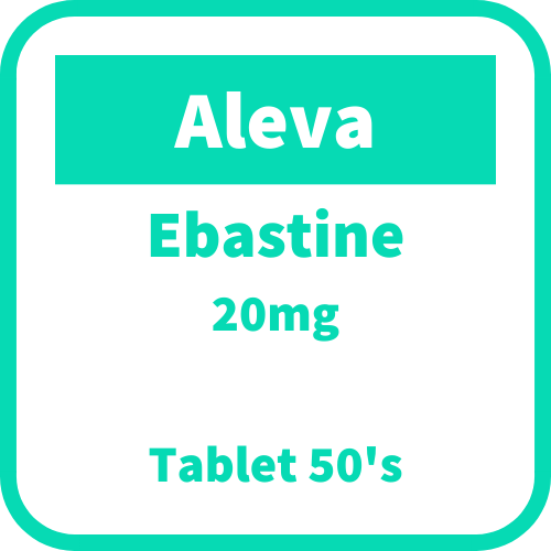 ALEVA Ebastine 20mg Film-Coated Tablet 50's price in the Philippines ...