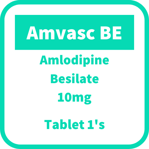 AMVASC BE Amlodipine Besilate 10mg Tablet 1's price in the Philippines ...