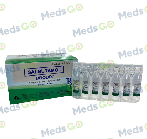 BRODIX Salbutamol 1mg / mL - 1 Nebule 2.5mL price in the Philippines ...