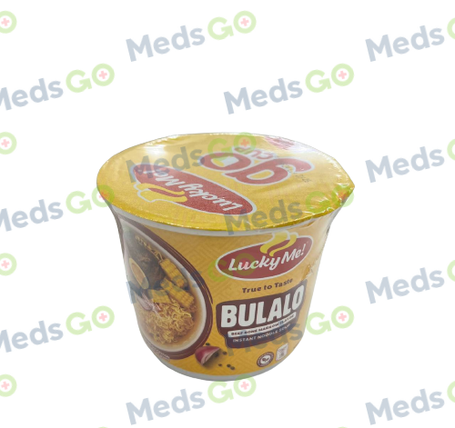 Buy Lucky me go cup bulalo cup noodles 40g online with MedsGo. Price - from